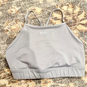 NOBULL Heather Gray High Neck Sports Bra Size Medium